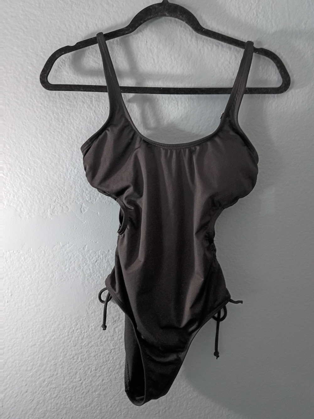 Hurley Black One-Piece Swimsuit with Side Ties